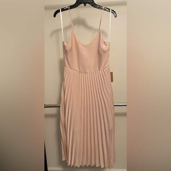 Rachel Roy Spa Peach Pleated Dress - Picture 2 of 4